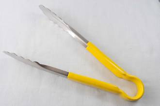 30cm Stainless Steel Tong, Yellow Handle